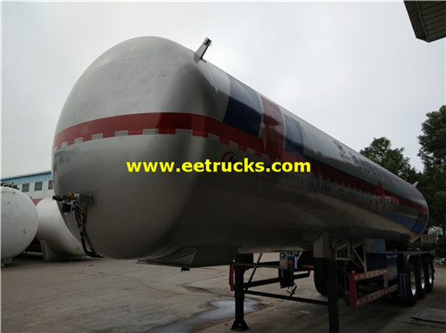 54 CBM Bulk yayi amfani da trog tank trailers lpg