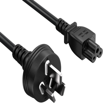 AU 3 Pin Plug IEC 60320 C5 Power Cord, 10A, 1.5m, 250V, SAA Certified AC Power Cable for Australia