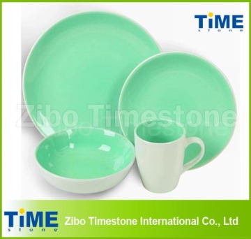 16PCS Stoneware Double Color Glazed Dinner Set (6100C-062)