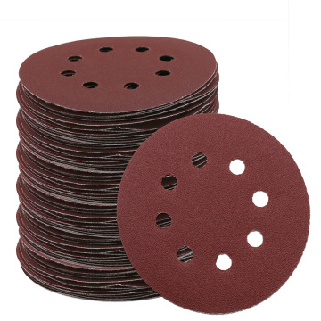 10pcs 5Inch 125mm Round Sandpaper Eight Hole Disk Sand Sheets Grit 40-2000 Hook and Loop Sanding Disc Polish
