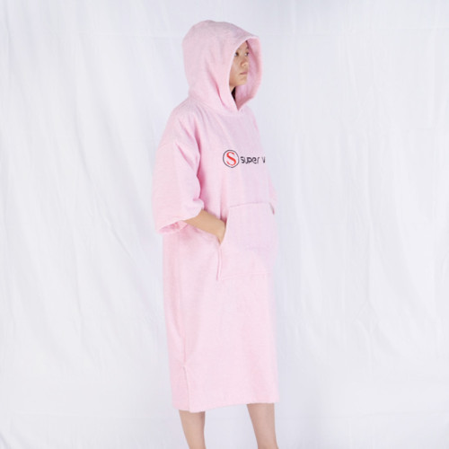 Beach wear cotton change robe towel poncho