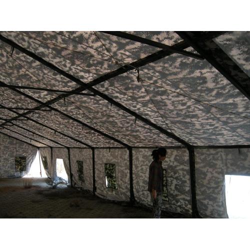 Camouflage Tent with Durable Canvas and Metal Frame