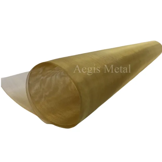 Brass Wire Shielding Mesh Screen 100-200 Mesh H65 H80 Fine Screen