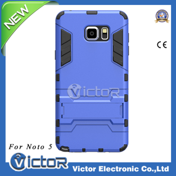 Wholesale high quality kickstand combo case for Samsung Galaxy Note 5 N920