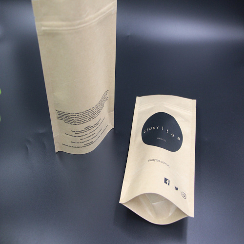 Stand Up Pouch Kraft Paper Tea Bags