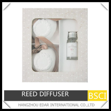 3pk elegant gesso heart freshener reed diffuser