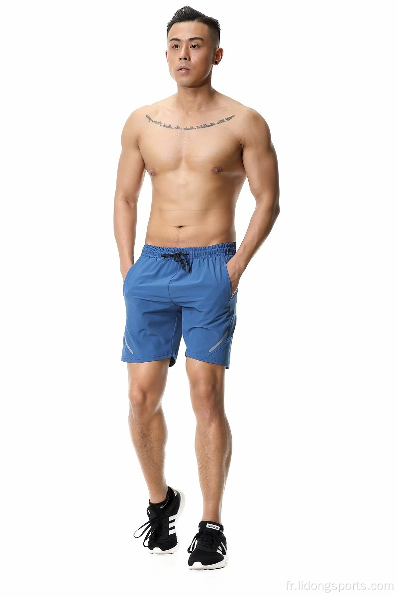 Logo personnalisé Men Training Shorts de gym short vierge