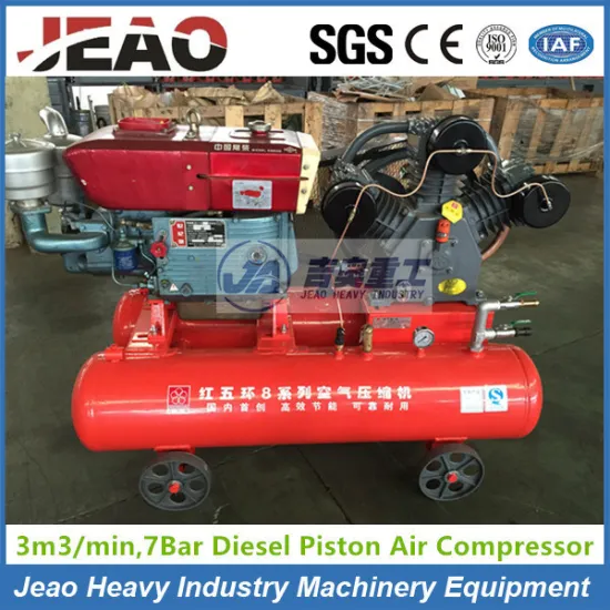 2017 Popular in Africa Portable Diesel Piston Mining Air Compressor