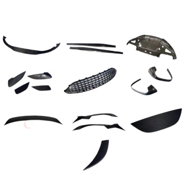 Novt Style Carbon Fiber Body Kit Accessories for 2020-2022 Ferrari Roma: Front Lip, Side Skirts, Rear Diffuser, Spoiler & Hood