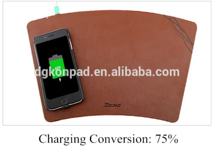 New arrival mouse pad with wireless charging function for mobile phone