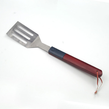 led light bbq spatula with wood handle