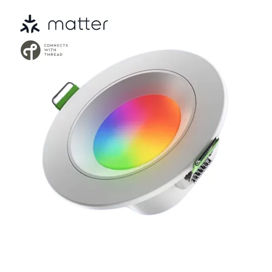 Smart Light Bulb Matter on Thread 7W: Dimmable, Works with Siri, Alexa, and Google Home, 220V Embedded