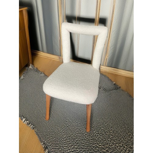 Modern Restaurant Solid Wood Furniture Dining Chairs Boucle