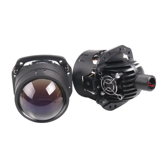 MINJIE Non-Destructive Ultra Bright H4 Proyector BI LED Projector Lens - 2.5 Inch Car Retrofit