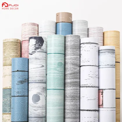 Wood Brown Look Cabinet Countertop Shelf Wall Decor Wallpaper