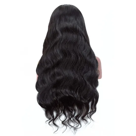 100 Peruvian Virgin Human Hair HD Lace Front Wig Pre Plucked 13*6 Cuticle Aligned Human Virgin Hair Wig Double Drawn Body Wave