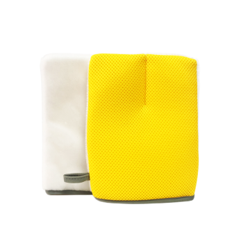 Auto Ninja Scrubbing Mitt: Microfiber Interior Car Detailing Wash Mitt with Soft Bristles