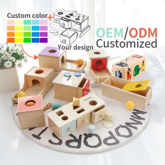 Montessori Wooden Coin Box Drawer Game: An Educational Toy for Preschool Learning and Development