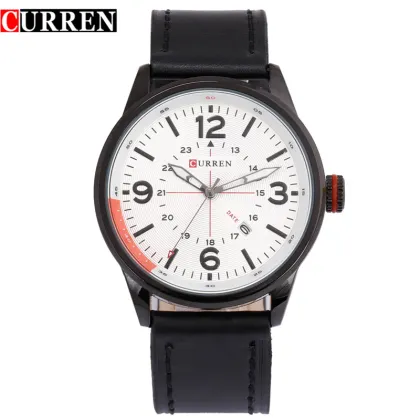 genuine leather strap watch hottest quartz watch