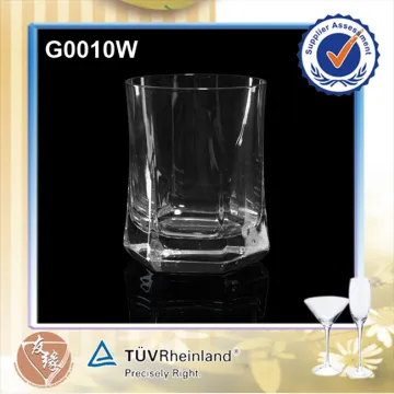 Rib Shaped Glass Cup Drinking Set Drinking Glass Whisky Cups