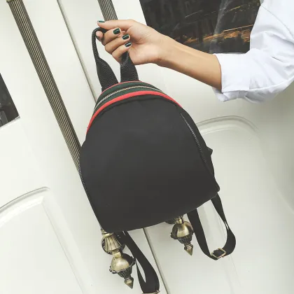 Black casual Oxford backpack