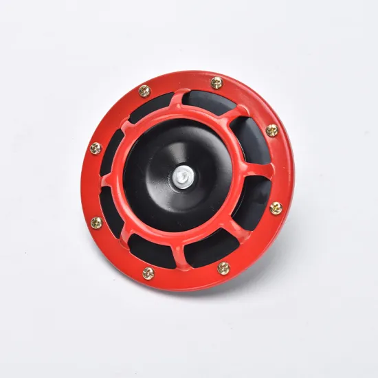 CHSKY Professional Red 12V Disc Loud Dual-Tone Electric Vehicle Grille Horn