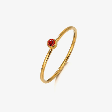 2024 Simple 18K Gold Plated Stainless Steel Ring Designs for Boys