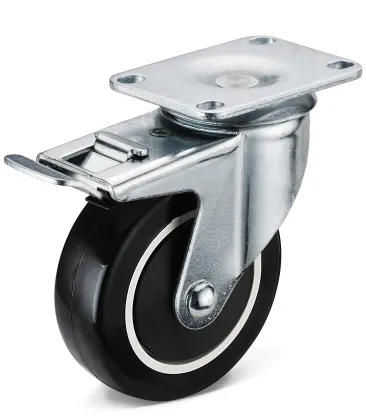 PU swivel caters with total brake