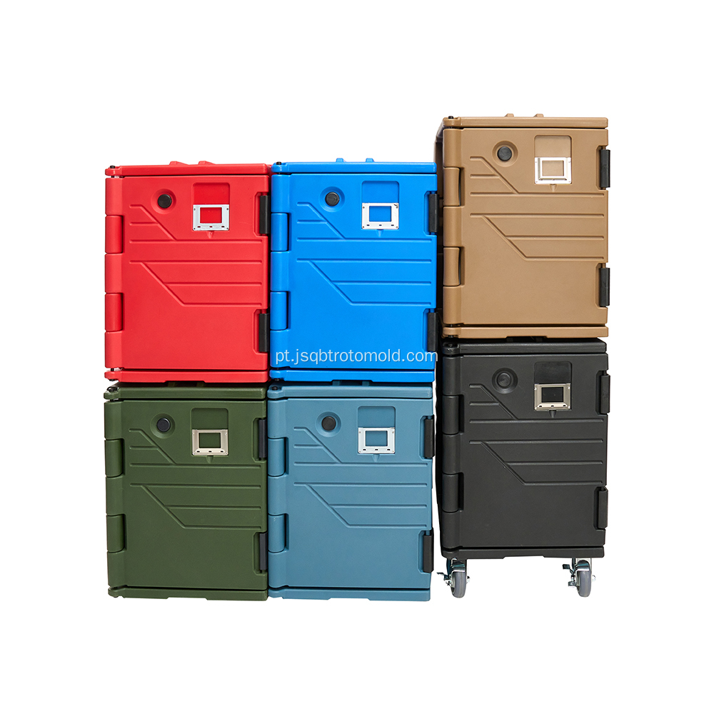 Transportador de recipientes isolados para equipamentos comerciais