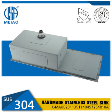 Single Bowl Stainless Steel Sink with Drainboard