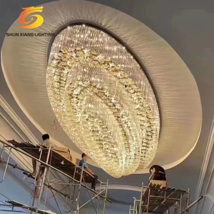 2024 Chinese Modern Luxury K9 Crystal Custom Chandeliers