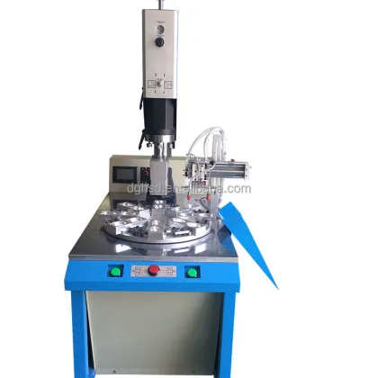 Sonic PP Soldering Multi-Station Rotary Table Auto Ultrasonic Polypropylene Welding Machine