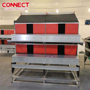 Auto-Collecting Dual-Layer Poultry Laying Nest with Reinforced Frame