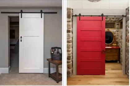 Heavy Duty Apartment Barn Door Hardware: Sliding Barn Door Roller Set