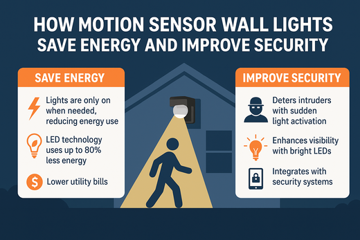 Motion sensor outdoor wall lights