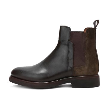 Trendy Men's Full Grain Leather Boots