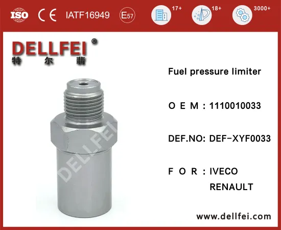 IVECO,RENAULT Brand New Fuel Pressure relief valve 1110010033