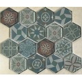 Hexagon Style Full Glass Mosaic