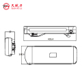 Bakre rack 36v8.8ah e-cykel litiumjonbatteri