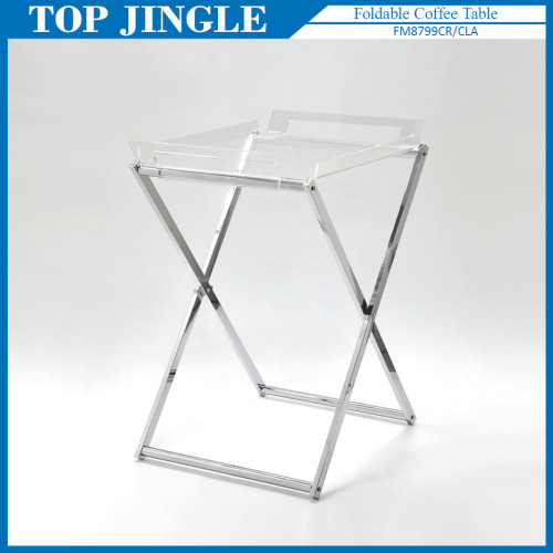 Modern Arylic Small Folding coffee Table