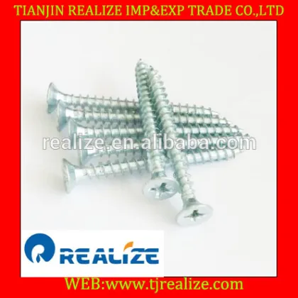 yellow zinc double csk head philips pozi chipboard screws