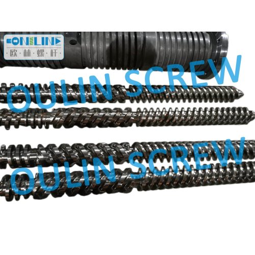 Supply Theysohn Double Parallel Screw and Barrel for Pipe, Profiles, Sheet, Pellets.