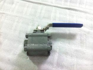 Three Piece NPT / Thread Floating Ball Valve 3 / 4 '' Cast
