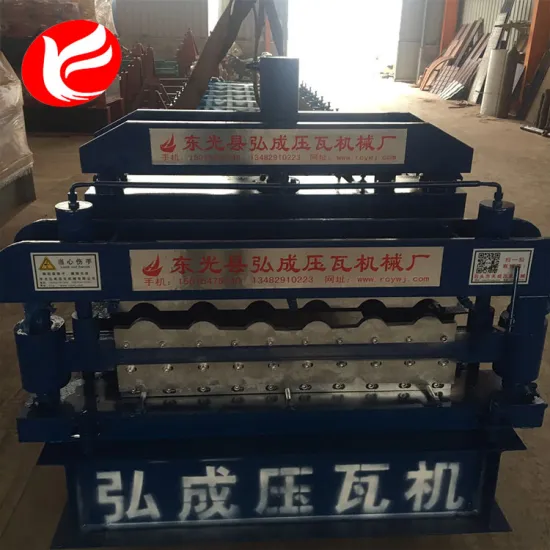 Steel roofing panel double layer roll forming machine