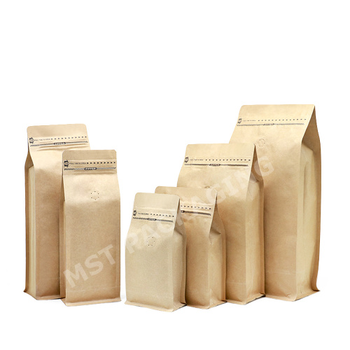 Bolsa de caja Bolsa de empaquetado de café de tipo compostable