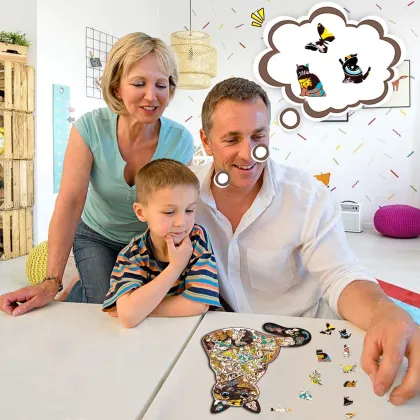 Custom Kids Wooden 3D Puzzle Jigsaw Toys