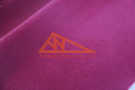 100%long nylon velvet in maroon for jewelry box hot sale products