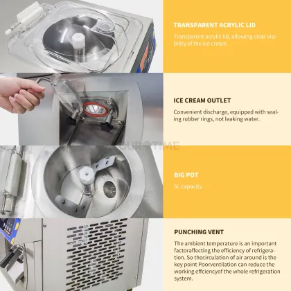 Yourtime Night Fresh Commercial Tabletop Ice Cream Maker