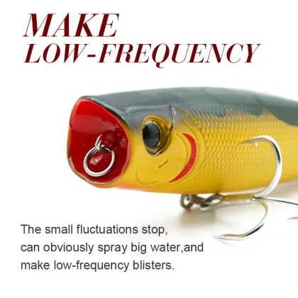 THORFORCE Wholesale 10.4g 85mm Artificial Bait Fishing Lures Popper Bass Hard Baits