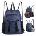 Sports Gym Backpack Drawstring Basketball Water Resistant